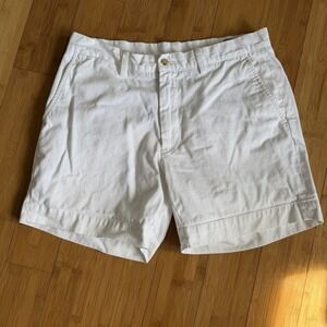 Polo Ralph Lauren Womens White Chino Shorts Size 32 Classic Fit Cotton 6"